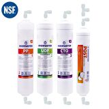 OverWater Kapalı Kasa Su Arıtma Cihazı 4 lü Inline Filtresi Seti Aşamalı ( Membransız Set ) FIN4