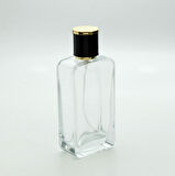 20 ADET BOŞ CAM PARFÜM ŞİŞE, 50 ML, OVAL DİKDÖRTGEN MODEL, ŞEFFAF