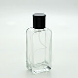 20 ADET BOŞ CAM PARFÜM ŞİŞE, 50 ML, OVAL DİKDÖRTGEN MODEL, ŞEFFAF
