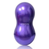 Leyaton Pilates Topu Fıstık Top Egzersiz Pilates Topu Mor +Pompa