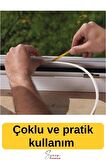 Kapı Ve Pencere Soğuk Izolasyon Bandı Fitili Kendinden Yapışkanlı Kauçuk Yalıtım Bant 2x10 = 20 Mt