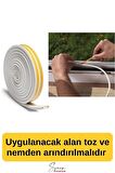Kapı Ve Pencere Soğuk Izolasyon Bandı Fitili Kendinden Yapışkanlı Kauçuk Yalıtım Bant 2x10 = 20 Mt