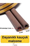 Kapı Ve Pencere Soğuk Izolasyon Bandı Fitili Kendinden Yapışkanlı Kauçuk Yalıtım Bant 2x10 = 20 Mt
