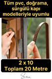 Pvc Doğrama Pencere Fitili İzolasyon Bandı Kendinden Yapışkanlı Kahve Kauçuk Yalıtım Bant 2x10=20 Mt