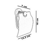 FONTANA KAPAKLI TUVALET KAGITLIGI FJ-20503 (MAT SİYAH)