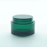 20 ADET BOŞ AKRİLİK KREM KAVANOZU, 15 ML, SİLİNDİR MODEL, YEŞİL RENK