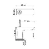 FONTANA LAVABO BATARYASI (KROM) FK-5111
