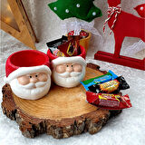 Yılbaşı Yeniyıl Noel Baba Mumluk Dekor