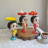 Betty Boop Sunumluk Dekor Mumluk