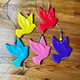 Rengarenk Kuş Balkon Bahçe Duvar Süsü  Kuşlu Dekor