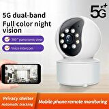 1080P FULL HD 5G Wİ-Fİ Destekli Gece Görüşlü,Hareket Algılamalı Konuşmalı Kablosuz Güvenlik Kamerası