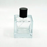 20 ADET BOŞ CAM PARFÜM ŞİŞE, 100 ML, KÜP MİA MODEL, ŞEFFAF