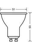 Gu 10 Ampul Mavi Renkli Lensli Led Ampul