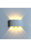  6 Watt, Amber Işık Led Armatür, Modern Işık Desenli Aplik, Haiti Desen Armatür, Iç Dış Mekan Aplik