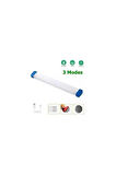 Şarzlı, 32 CM,  20 Watt, Acil Yardım Modlu, Dimli, Tekne, Çadır, Tezgah Altı Armatür, USB Şarzlı