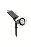 Güneş Enerjili, 7 Watt Yeşil Işık Kazıklı Çim, Çiçek, Ağaç Aydınlatma Armatürü, Solar Bahçe Armatürü