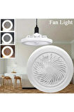 3 Işık Modlu, Dimlenebilir, 3 Fan Hızlı, Kumandalı, Pervaneli, 42 Watt Çok Kaliteli Led Fan Ampul