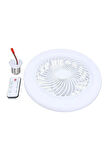 3 Işık Modlu, Dimlenebilir, 3 Fan Hızlı, Kumandalı, Pervaneli, 42 Watt Çok Kaliteli Led Fan Ampul