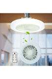 3 Işık Modlu, Dimlenebilir, 3 Fan Hızlı, Kumandalı, Pervaneli, 42 Watt Çok Kaliteli Led Fan Ampul