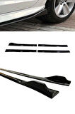 Seat Cordoba Uyumlu 1993-2003 Flaplı Yan Marşpiyel Eki 8 Parça Piano Black
