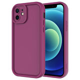 Forzacase iPhone 12 uyumlu Flex Serisi Kamera Korumalı Darbeye Dayanıklı Silikon Kılıf