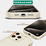 Forzacase iPhone 15 Pro uyumlu Flex Serisi Kamera Korumalı Darbeye Dayanıklı Silikon Kılıf