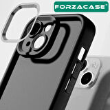 Forzacase iPhone 15 Pro uyumlu Flex Serisi Kamera Korumalı Darbeye Dayanıklı Silikon Kılıf