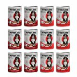 Foodline Karışık 2 çeşit Yetişkin Köpek Konservesi 400 Gr x 12 Adet