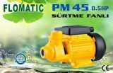 PM45 0.5 HP 220V Preferikal Sürtme Fanlı Su Pompası - Bakıra Bakır Sargı
