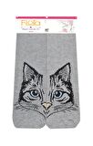 Flora Kadın Çorap 2 li Ayı-Kedi Desenli (36/40)
