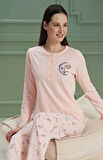 Kadın Over Sleep Uzun Kol Pijama Takımı Over Sleep - 928 