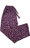 Kadın Siyah Leopar Desenli Pijama Altı Milan -3010