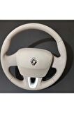 RENAULT FLUANCE Uyumlu TUŞSUZ ARACA ÖZEL DİREKSİYON DERİ KILIFI (TUŞSUZ DİREKSİYON FLUANCE