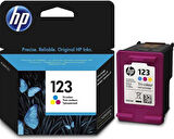 HP F6V16A (123) Renkli Orjinal Kartuş - Deskjet 2630 / 3639