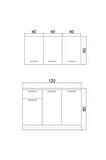 120 Cm Şila Evyeli Mini Mutfak Dolabı