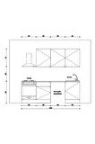 Fly Mobilya 240 Cm %100 Mdf Tezgahlı Efil Ankastre Mutfak Dolabı