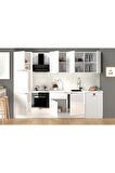 Fly Mobilya 300 Cm %100 Mdf Tezgahlı Efil Ankastre Mutfak Dolabı
