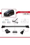 Skoda Roomster 2007-2015 Arası ile uyumlu FLY Model Ara Atkı Tavan Barı GRİ