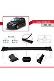 Skoda Roomster 2007-2015 Arası ile Uyumlu FLY Model Ara Atkı Tavan Barı SİYAH 3 ADET BAR
