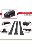 Skoda Roomster 2007-2015 Arası ile Uyumlu FLY Model Ara Atkı Tavan Barı SİYAH 3 ADET BAR