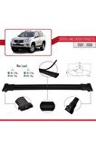 Toyota Land Cruiser Prado 125 2007-2009 Arası ile FLY Model Ara Atkı Tavan Barı SİYAH