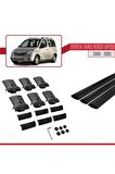 Toyota Yaris Verso (XP20) 2000-2005 Arası ile Uyumlu FLY Model Ara Atkı Tavan Barı SİYAH 3 ADET BAR