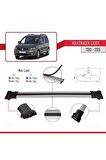 Volkswagen Caddy 2010-2015 Arası ile uyumlu FLY Model Ara Atkı Tavan Barı GRİ