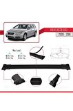 Volvo XC70 (US) 2008-2016 Arası ile Uyumlu FLY Model Ara Atkı Tavan Barı SİYAH