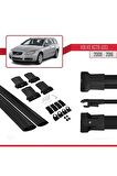 Volvo XC70 (US) 2008-2016 Arası ile Uyumlu FLY Model Ara Atkı Tavan Barı SİYAH