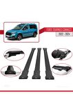 Ford Turneo Connect 2022 ve Sonrası ile Uyumlu FLY Model Ara Atkı Tavan Barı SİYAH 3 ADET BAR