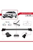 Audi A6 (C7) Allroad 2011-2018 Arası ile uyumlu FLY Model Ara Atkı Tavan Barı GRİ