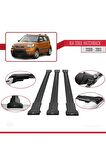 Kia Soul Hatchback 2009-2013 Arası ile uyumlu FLY Model Ara Atkı Tavan Barı SİYAH 3 ADET BAR