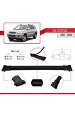 Kia Sportage 2004-2009 Arası ile Uyumlu FLY Model Ara Atkı Tavan Barı SİYAH 3 ADET BAR