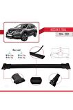 Nissan X-Trail 2014-2021 Arası ile uyumlu FLY Model Ara Atkı Tavan Barı SİYAH